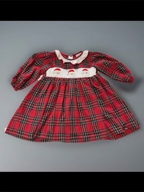 cecil and lou christmas dress Cecil & Lou Baby Smocked Christmas Tree Set PINK / 6 M